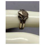 Sterling Silver 925 Frog Design Ring, Size 5.5