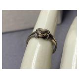 Sterling Silver 925 Frog Design Ring, Size 5.5