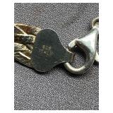 Braided Sterling Silver Necklace 925 Italy