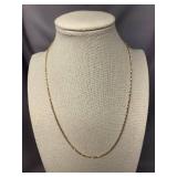 Gold-Plated 925 Sterling Silver Chain Necklace