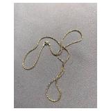 Gold-Plated 925 Sterling Silver Chain Necklace