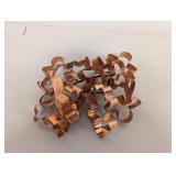 Vintage Copper Christmas Cookie Cutter Set Unique Shaped Baking Land-O-Lakes