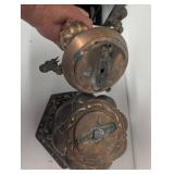 Vintage Copper Dragon Motif with Enamel Floral Accents and Unique Designs