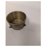 Vintage Brass Mortar and Pestle Set with Patina Perfect for Collectors or Decorative Use