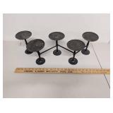 Pottery Barn Five-Arm Metal Candle Holder Centerpiece Home Decor Black Finish