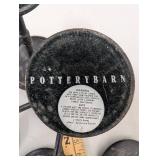 Pottery Barn Five-Arm Metal Candle Holder Centerpiece Home Decor Black Finish