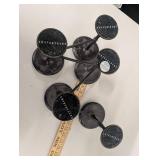 Pottery Barn Five-Arm Metal Candle Holder Centerpiece Home Decor Black Finish