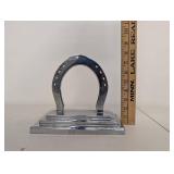 Vintage Metal Horseshoe Trophy