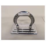 Vintage Metal Horseshoe Trophy