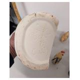 Vintage Ceramic Rooster and Chicken Figurines  5 Some Made in Japan