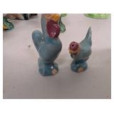 Set of Ceramic Rooster and Hen Figurines some with Maker