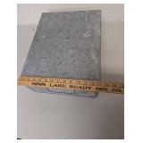 Vintage Metal Storage Box Galvanized Industrial Decor 12x10x7 Inches Sturdy Lid