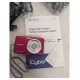 Lot of Digital Cameras Including Canon PowerShot, Sony Cyber-shot, Samsung with Accessories