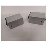 Vintage Realistic Minimus-7 Silver Speakers Cat No 40-2034 Pair Radio Shack