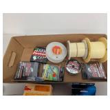 Large Lot of Fishing Line and Accessories Including Berkley, Sufix, and Guidebrod Brands