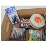 Large Lot of Fishing Line and Accessories Including Berkley, Sufix, and Guidebrod Brands