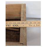 Vintage Wooden Crate Standard Duplicating Machines Corp. Everett Mass Original Branding