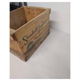 Vintage Wooden Crate Standard Duplicating Machines Corp. Everett Mass Original Branding