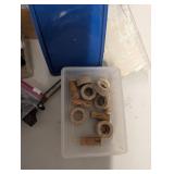 Assorted Fishing  Supplies Lot with American Fishing Wire Spinners Hooks and More