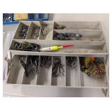 Assorted Fishing Tackle Lot with Lures, Hooks, Bobbers, and Accessories for Hobbyists
