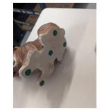 Decorative Turtle and Bulldog Concrete Garden Statues Rustic Outdoor Decor