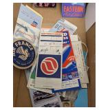 Vintage Airline Memorabilia Collection Including TWA United Northwest Ephemera Maps Labels