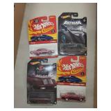Collection of 16 Die-Cast Cars Featuring Hot Wheels, Batman, Coca-Cola, and NASCAR