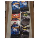 Collection of 16 Die-Cast Cars Featuring Hot Wheels, Batman, Coca-Cola, and NASCAR