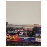 Collection of 4 Die-Cast Vehicles Including Harley-Davidson Trucks and Dale Earnhardt Stock Car