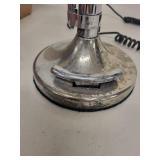 Vintage Chrome Gooseneck Microphone with Eagle Emblem