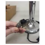 Vintage Chrome Gooseneck Microphone with Eagle Emblem