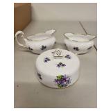 Royal Stafford Sweet Violets Bone China Tableware and Floral Porcelain Dish Set