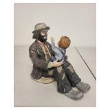 Emmett Kelly Jr. Flambro Limited Edition Clown & Child Figurine