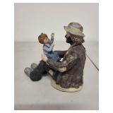 Emmett Kelly Jr. Flambro Limited Edition Clown & Child Figurine