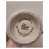 Vintage Collectibles Lot: Old Fitzgerald Porcelain Decanter, and Figural Mug