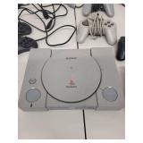 Sony PlayStation SCPH-5501 Console Lot with Controllers, Memory Card, and Games