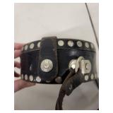 Vintage Detex Newman Guard Clock with Leather Strap