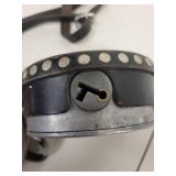 Vintage Detex Newman Guard Clock with Leather Strap