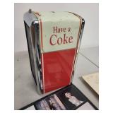 Vintage Collectibles Lot with 1992 Coca-Cola Napkin Dispenser, Marilyn Monroe Calendar, Hard Rock Cafe Menu, and More