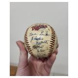 Minnesota Twins Team Signed Baseball with 6 Vintage Sports Magazines
