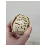 Minnesota Twins Team Signed Baseball with 6 Vintage Sports Magazines