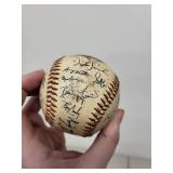 Minnesota Twins Team Signed Baseball with 6 Vintage Sports Magazines