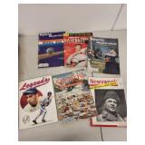 Minnesota Twins Team Signed Baseball with 6 Vintage Sports Magazines