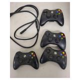 Xbox 360 S Console with 4 Controllers and HDMI Cable