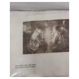 Collection of Art Prints, Books, and La Aroma de Cuba Cigar Box