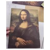 Collection of Art Prints, Books, and La Aroma de Cuba Cigar Box