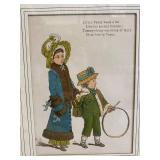 Set of 2 Framed Antique Style Prints by Yew Tree Enterprises