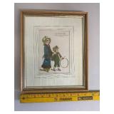 Set of 2 Framed Antique Style Prints by Yew Tree Enterprises