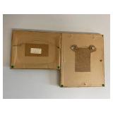 Set of 2 Framed Antique Style Prints by Yew Tree Enterprises