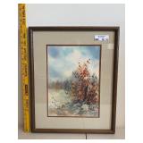 Framed Watercolor Landscape by Sandra L. Lashier
